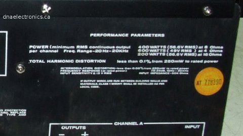 SAE 2600 Power Amplifier picture